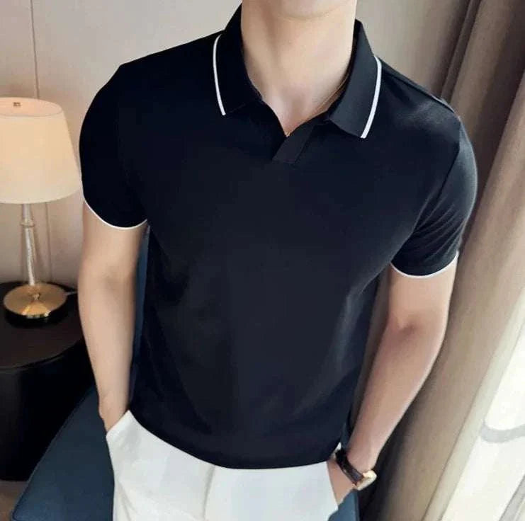 British slim fit summer polo t-shirt
