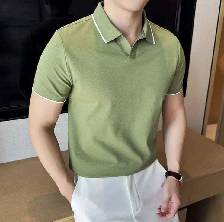 British slim fit summer polo t-shirt