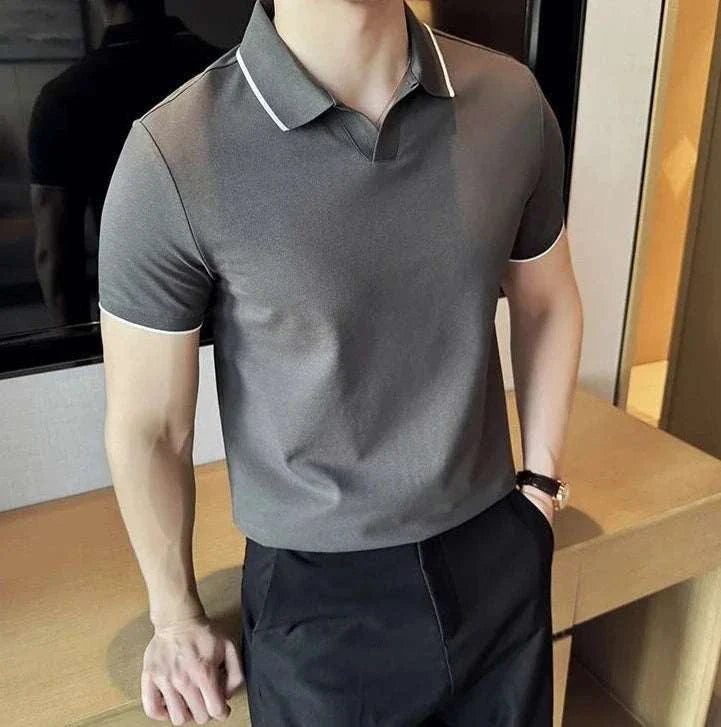 British slim fit summer polo t-shirt