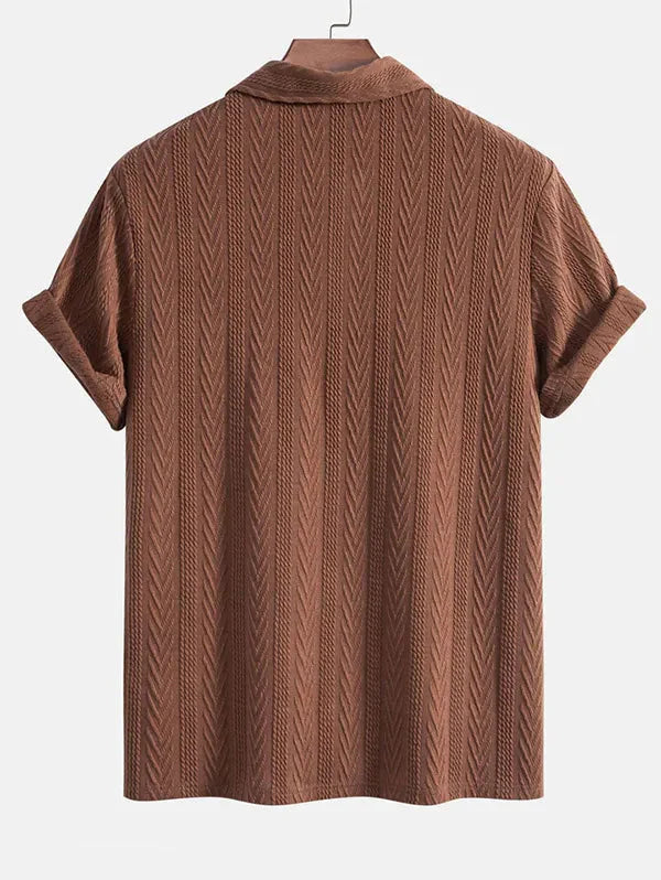 Alessandro Verdi Textured Knit Polo Shirt
