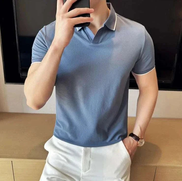 British slim fit summer polo t-shirt