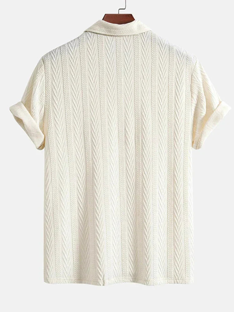 Alessandro Verdi Textured Knit Polo Shirt