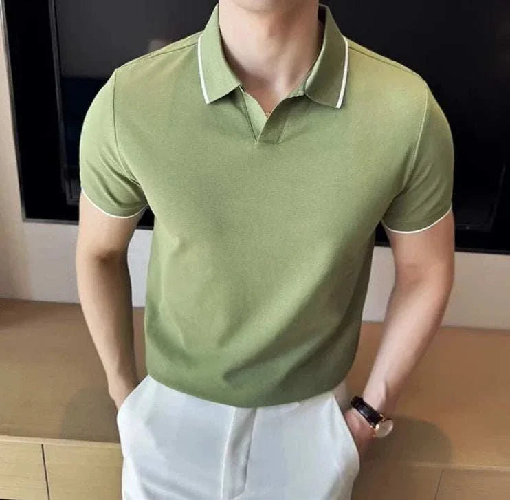 British slim fit summer polo t-shirt
