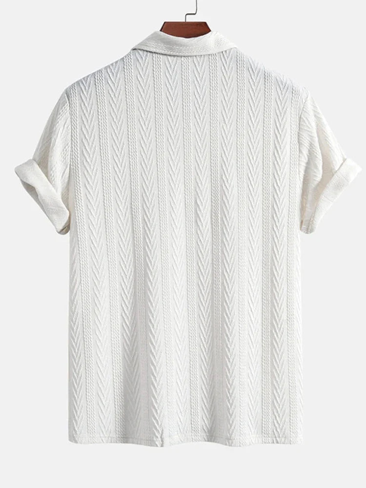 Alessandro Verdi Textured Knit Polo Shirt