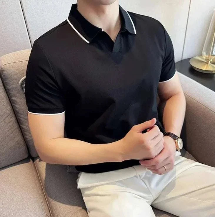 British slim fit summer polo t-shirt