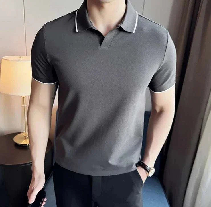 British slim fit summer polo t-shirt