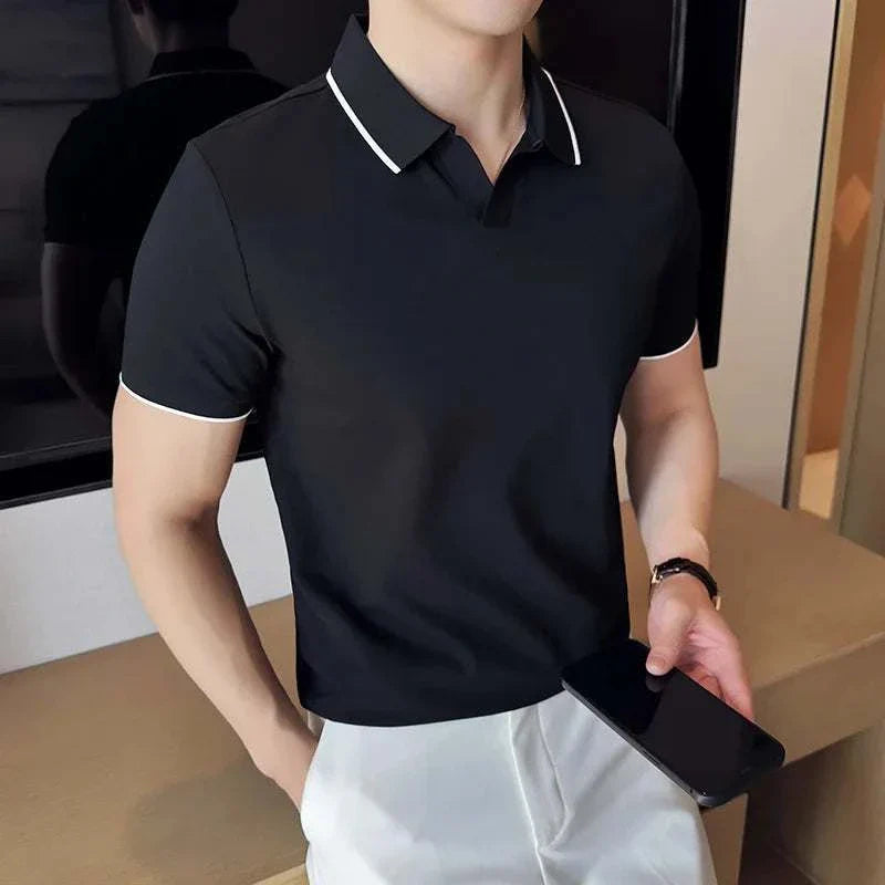 British slim fit summer polo t-shirt