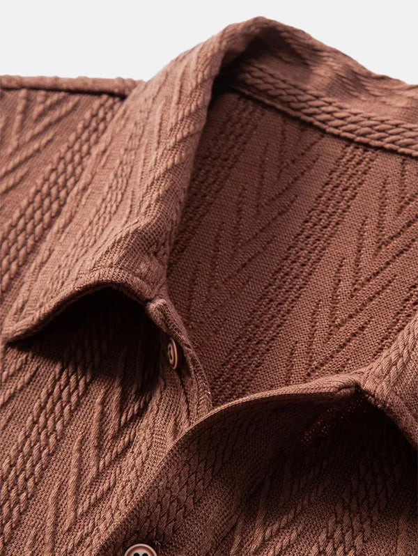Alessandro Verdi Textured Knit Polo Shirt