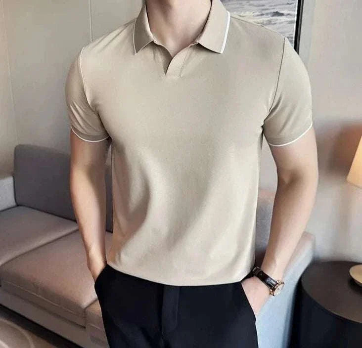 British slim fit summer polo t-shirt