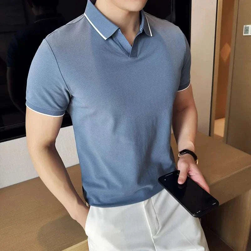 British slim fit summer polo t-shirt
