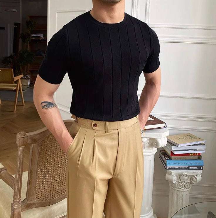 O-neck slim fit summer t-shirt